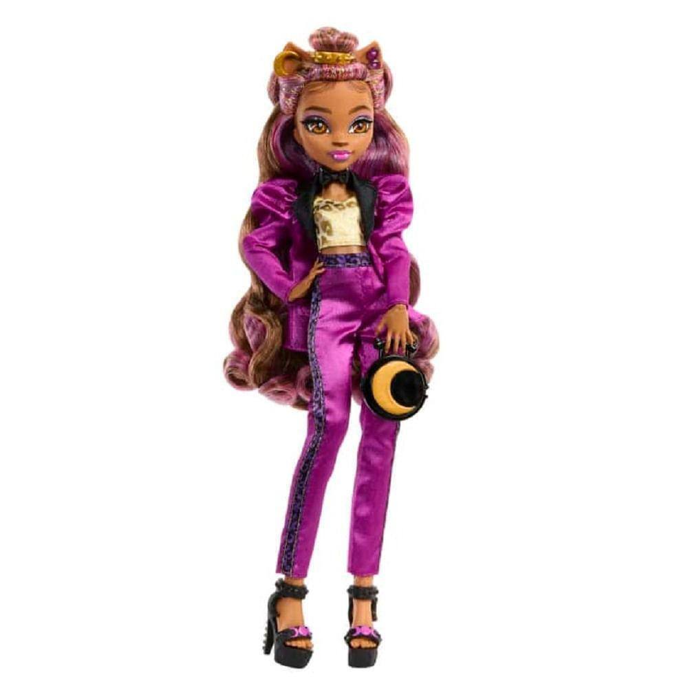 Boneca Antiga Monster High Clawdeen Wolf Roupa Original Mattel