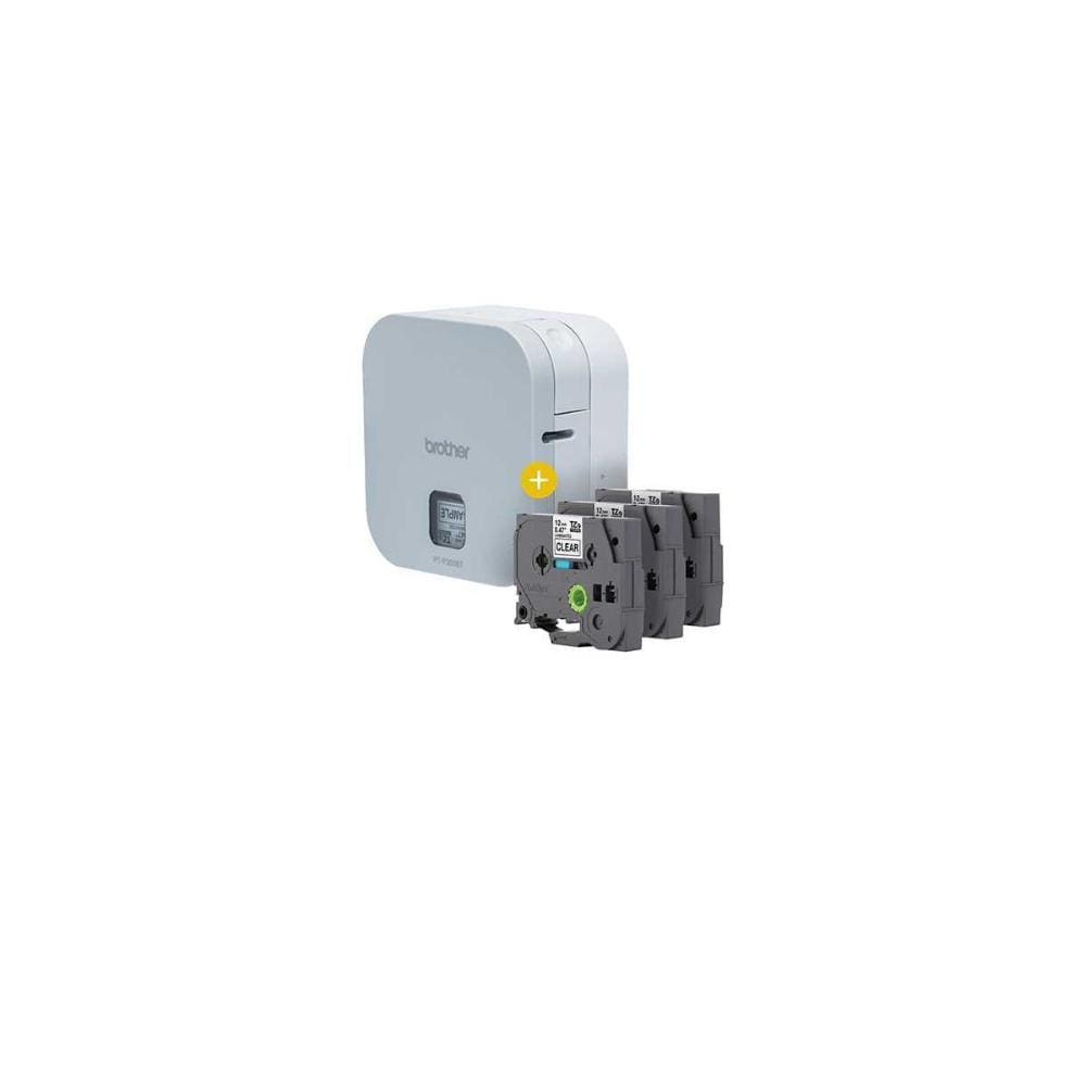 Kit Rotulador Brother P-Touch Cube PT-P300BT + 3Fitas TZe231