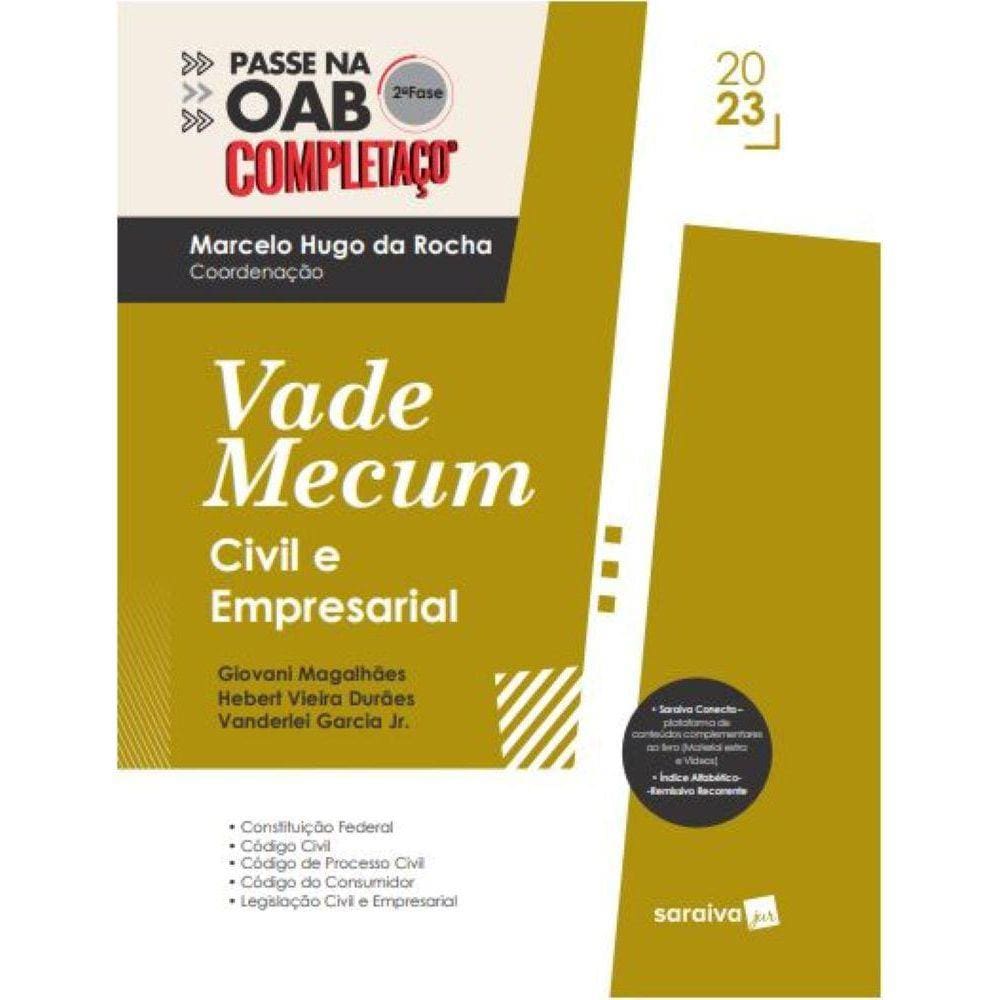 Passe na oab 2ª fase - completaço: vade mecum civil e empresarial