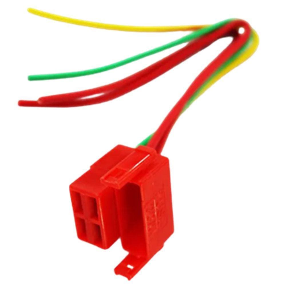 Conector Chicote 4 Pinos Do Rele De Partida Motos Honda