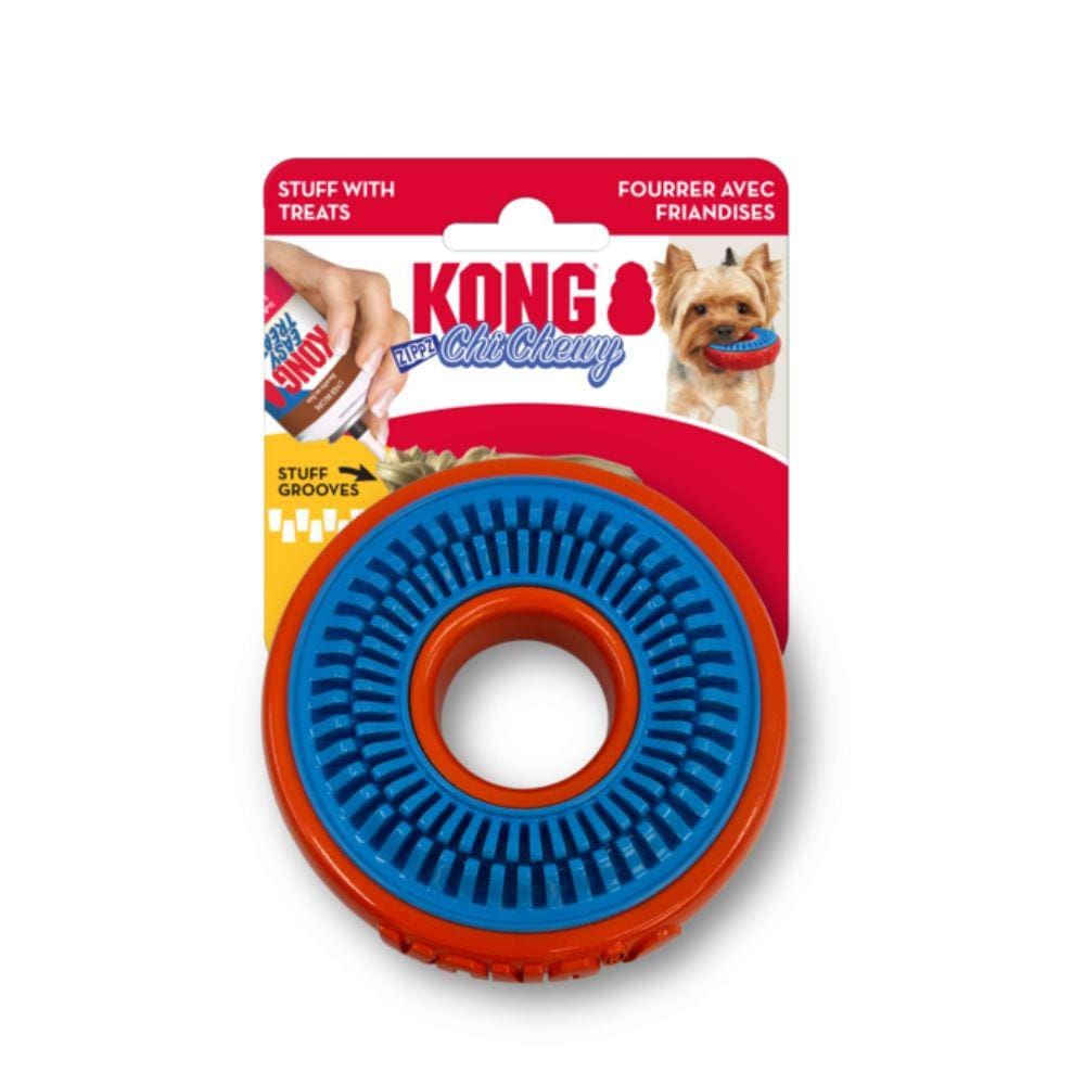 Brinquedo Mordedor Kong Chichewy Zippz Ring Para Cães Pequeno
