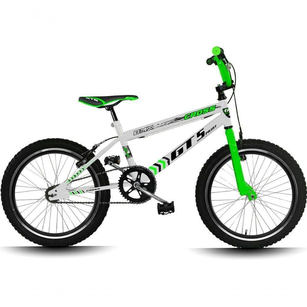Bicicleta Gt Sprint Cross Aro 20 Rígida 1 Marcha - Branco/verde