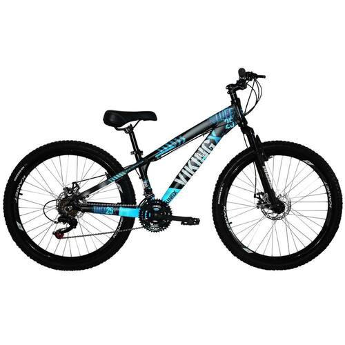 Bicicleta Freeride Viking Aro 29 Alumínio Freios A Disco 21 Marchas Câmbios Shimano - 13,5 Menor preço em Bicicleta Freeride Viking Aro 29 Alumínio Freios A Disco 21 Marchas Câmbios Shimano - 13,5