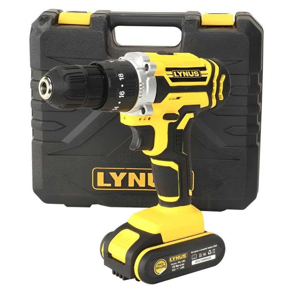 Parafusadeira Furadeira Impacto PFL-12CI com Bateria 12V LYNUS