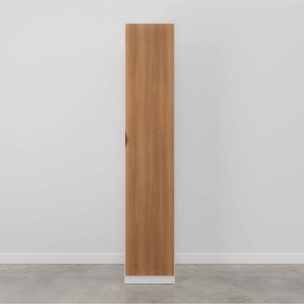 Guarda Roupa Hera 1 Porta 4 Gavetas 1 Cabideiro CabeCasa MadeiraMadeira Louro/Branco Geada/Preto