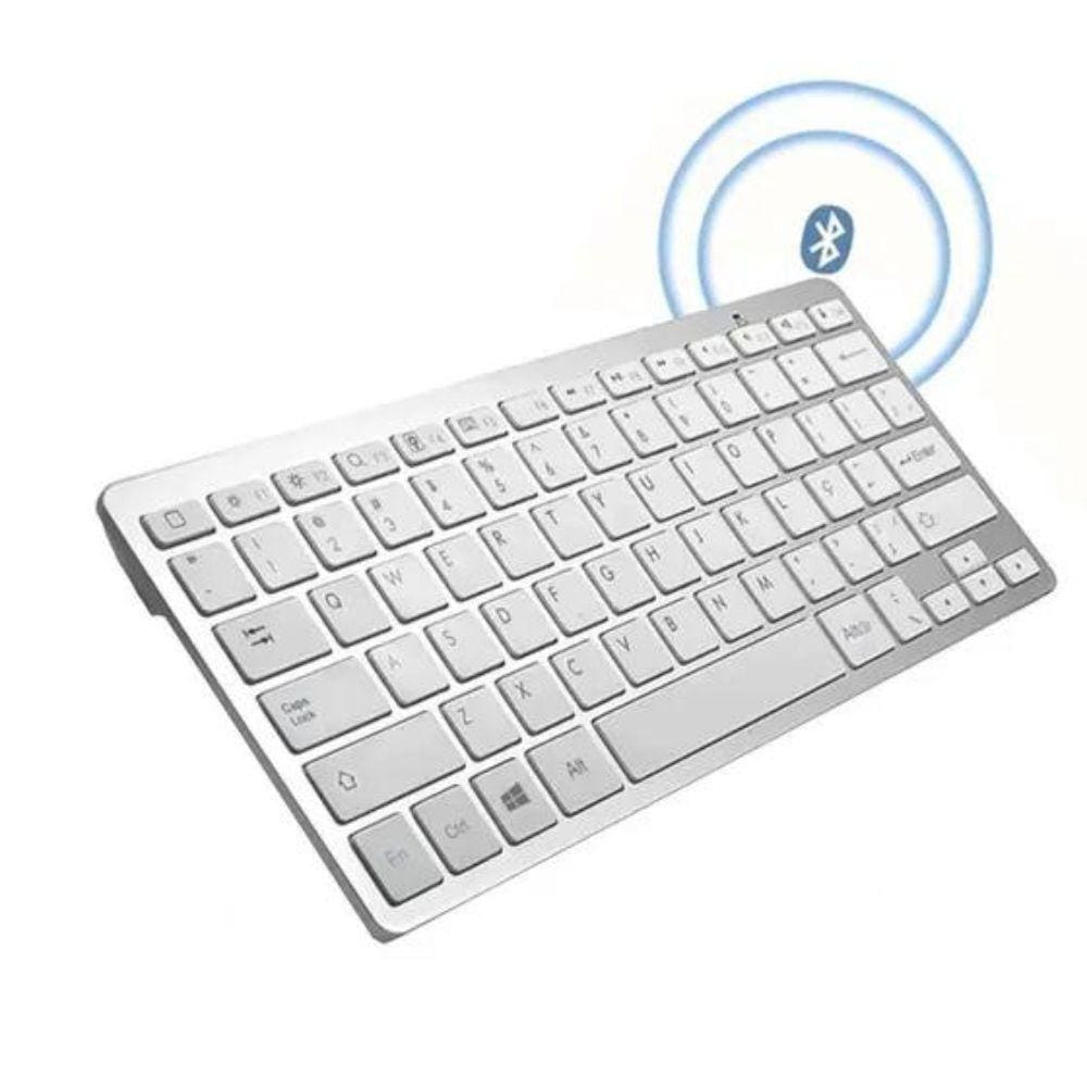 Teclado Portátil Sem Fio Bluetooth Para Tablet Celular Pc Notebook