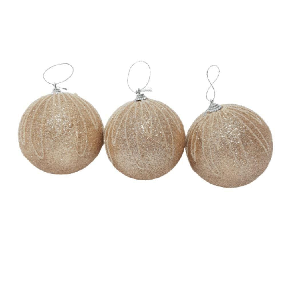 Bola De Natal Kit Com 3 Unidades Kit 3 Pçs.