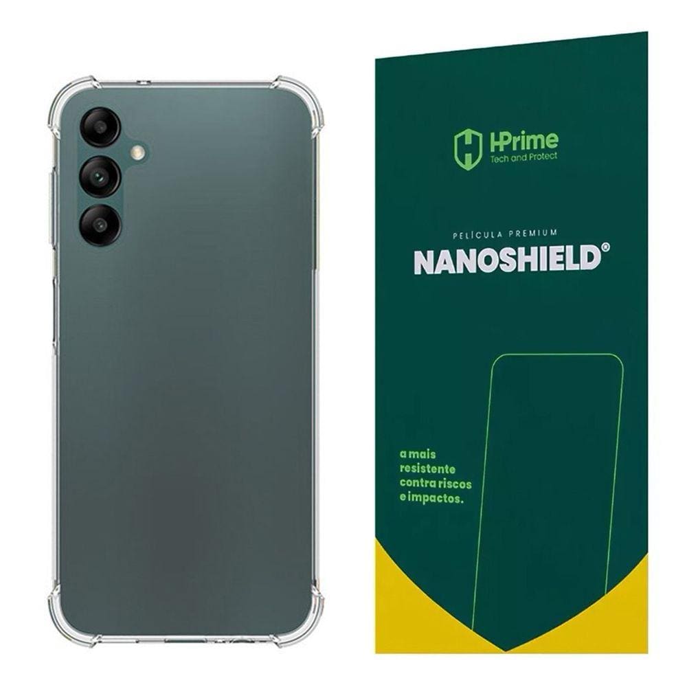 Kit Capa Para Galaxy A14 5g Anti Impacto + Película Hprime