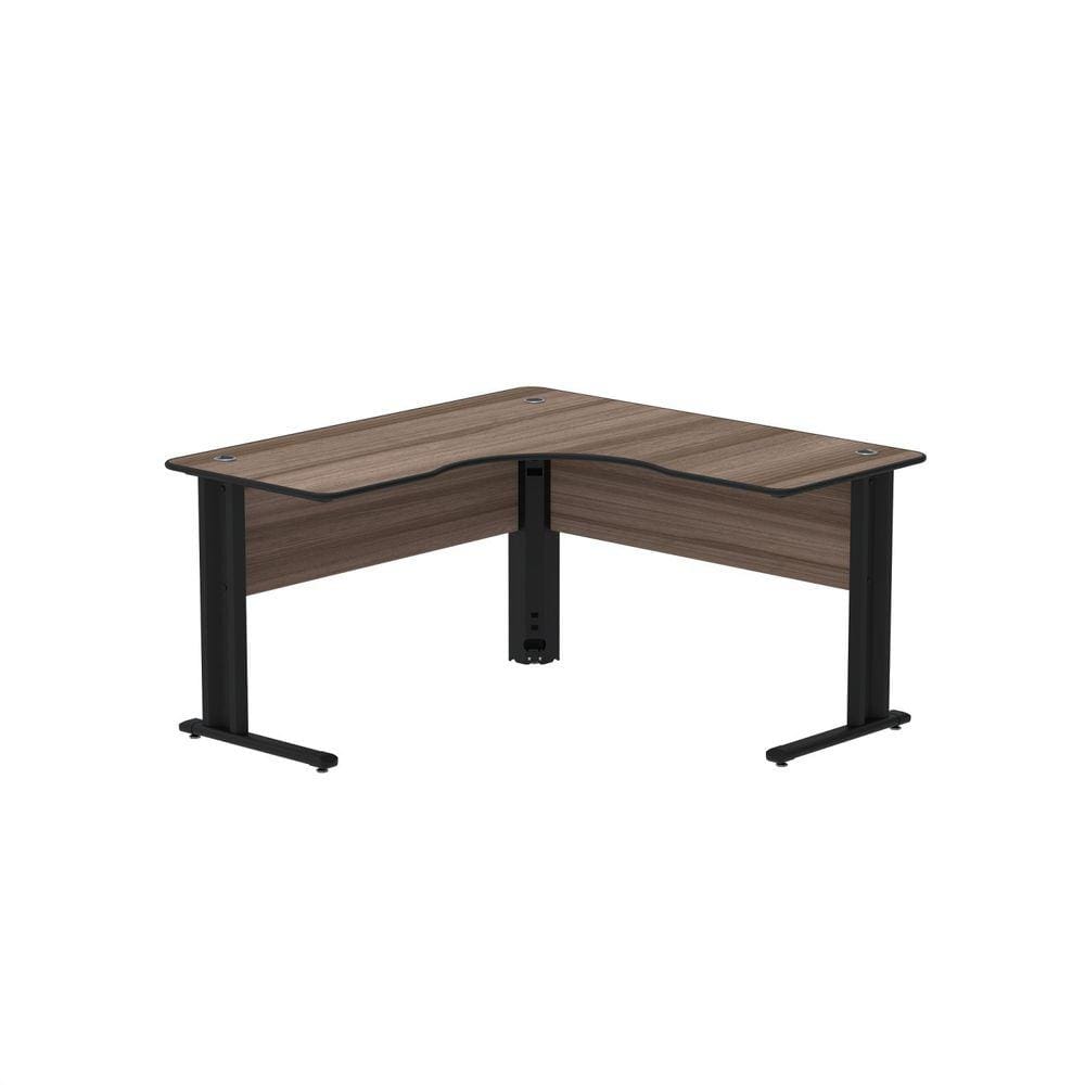 Mesa Estação de Trabalho em L ETP1414 Maxxi Walnut/Preto