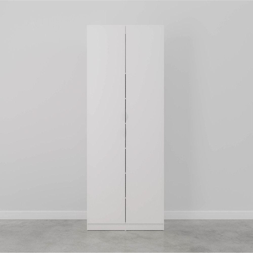 Sapateira Modular Hera 2 Portas CabeCasa MadeiraMadeira Branco Geada/Cinza