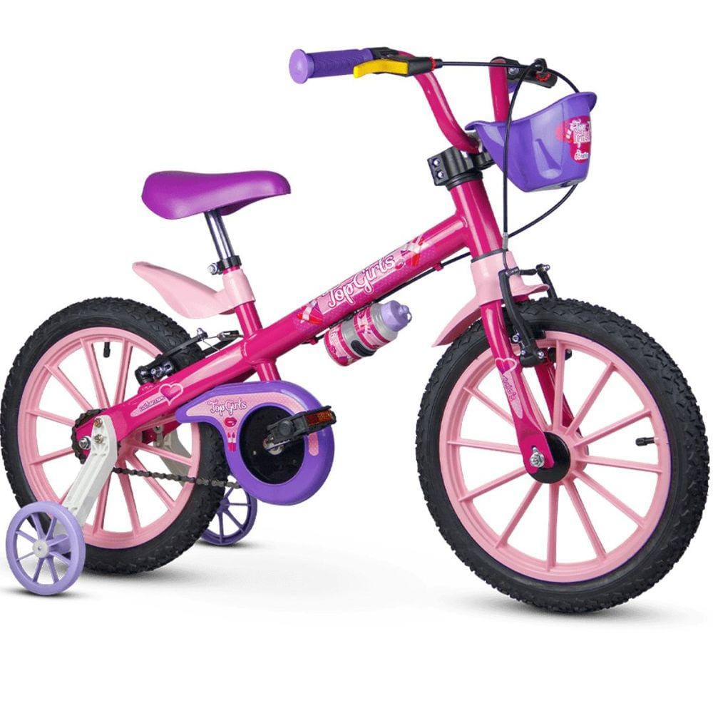 Bicicletinha Infantil Aro 16 para Menina Top Girls Nathor