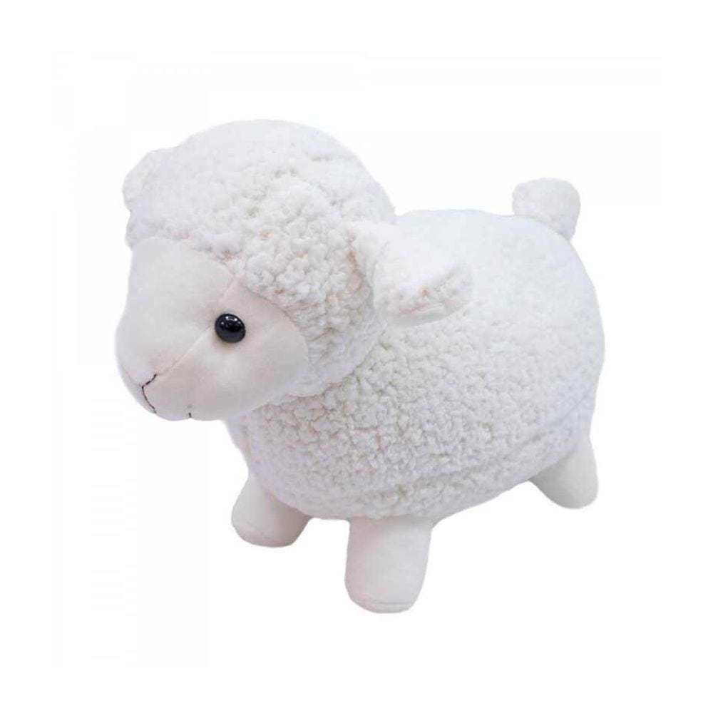 Ovelha De Pelúcia Fofa Branca Fazenda 23 Cm