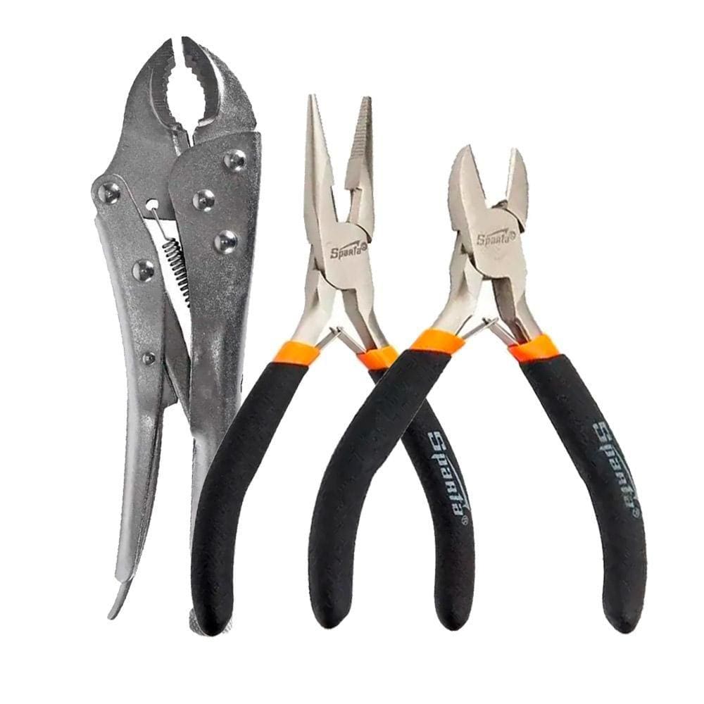 Kit Alicate de Bico Diagonal Pressão SPARTA