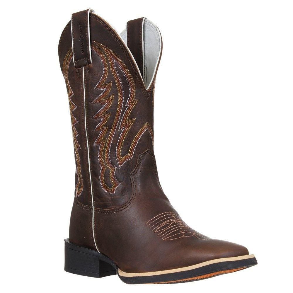 Bota Masculina Marrom Bico Quadrado Cow Way 33716