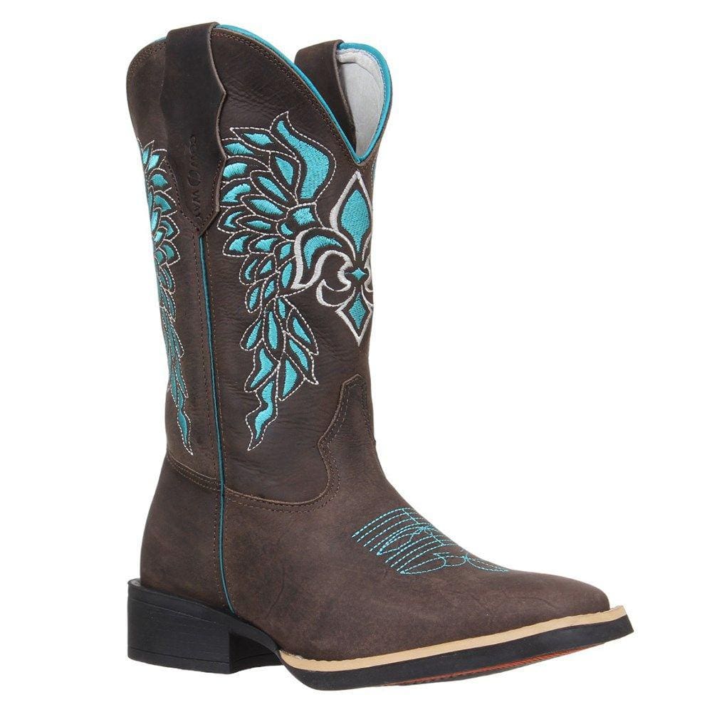 Bota Feminina Café Bico Quadrado Cow Way 33708