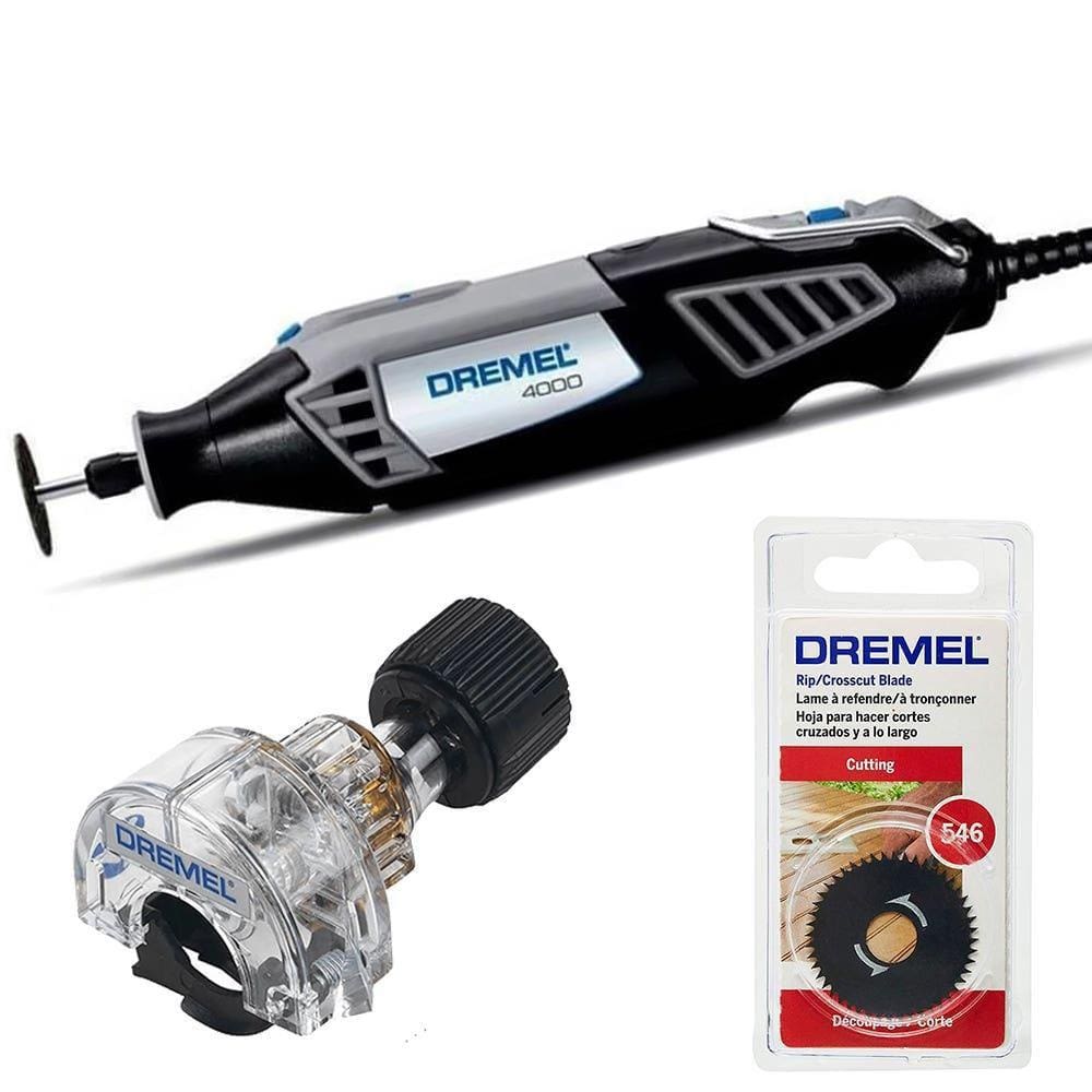 Retífica DREMEL 4000 com Guia Mini Serra 670 e Disco 546