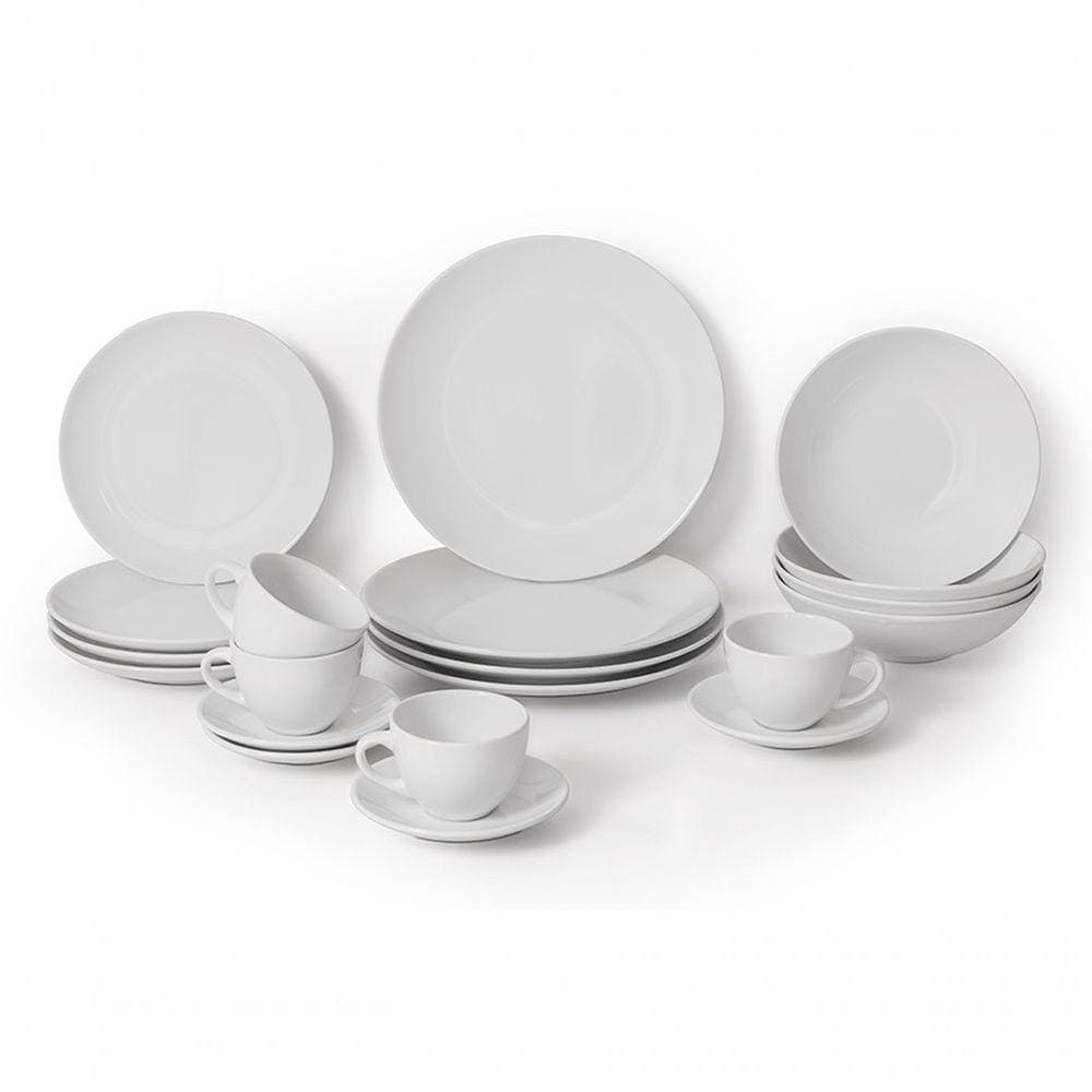 Aparelho De Jantar 20 Peças Soho Haus Concept Branco Haus
