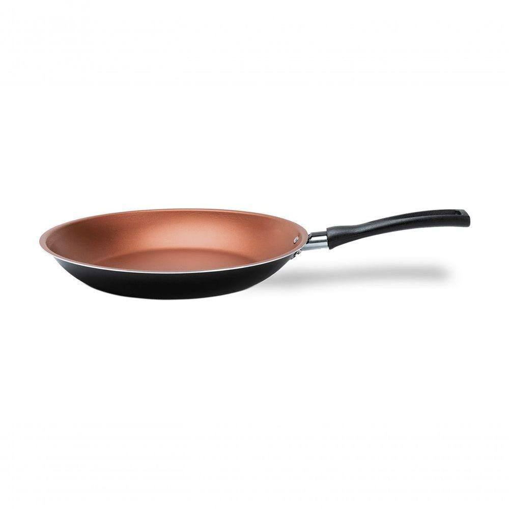 Frigideira 24 Cm 1,32 L Pro-flon Antiaderente Cinza Range Linha Topázio Brinox Cinza
