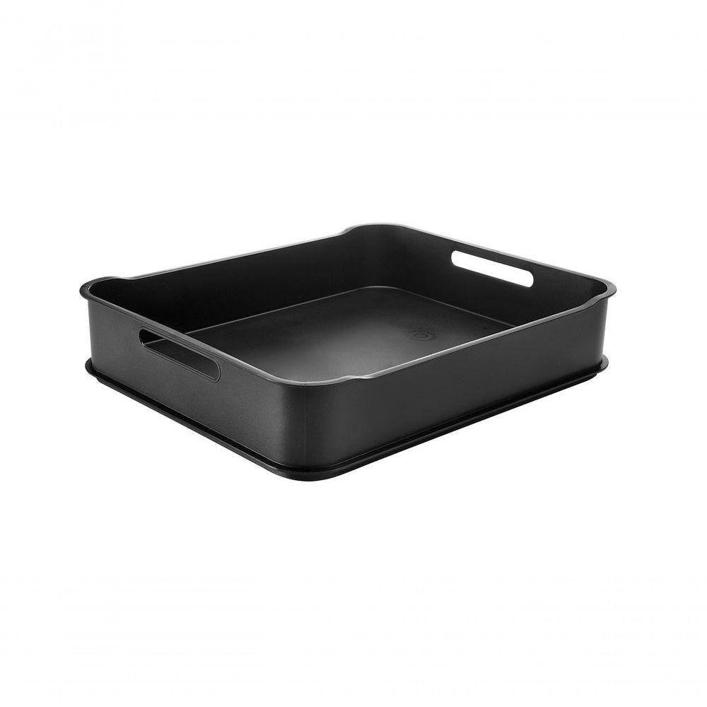 Cesta Fit Maxi 38 X 31,6 X 8 Cm Preto Coza