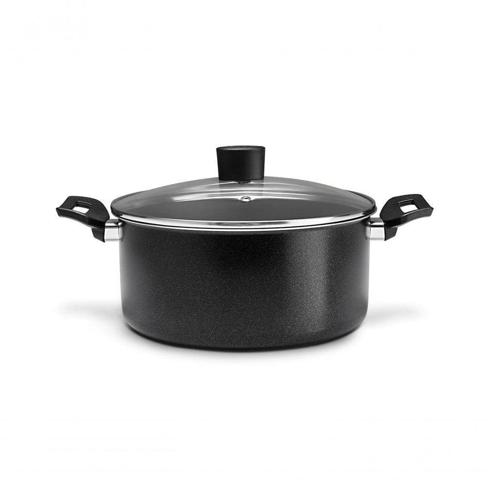 Caçarola Com Tampa 3,4 Litros - Ebony - Brinox 22 X 10 Cm 3,4 L Preto Brinox