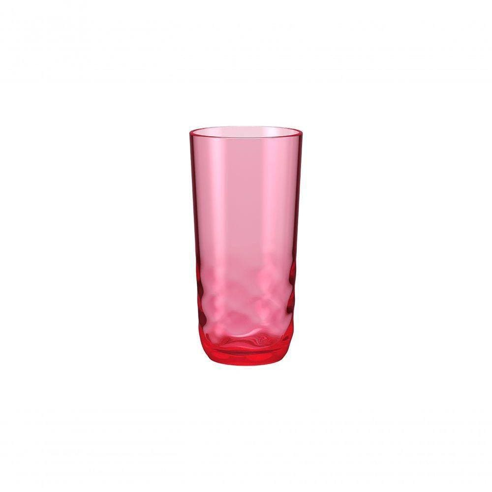 Copo 400 Ml Plástico Cor Rosa Sorbet Linha Wave Coza Rosa