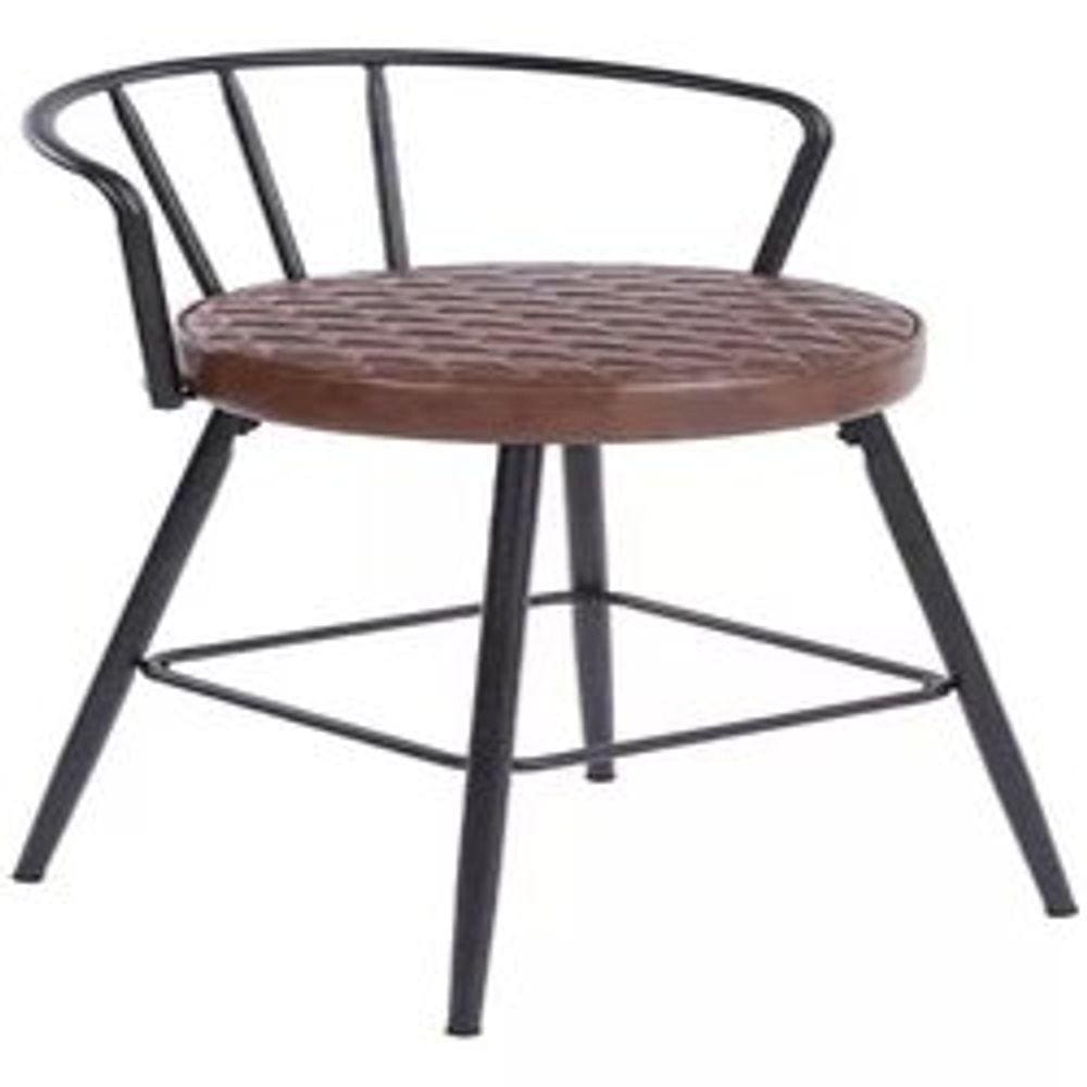 Banco Alto Bar Café Aço Captone 99x46x46cm - Deluxe
