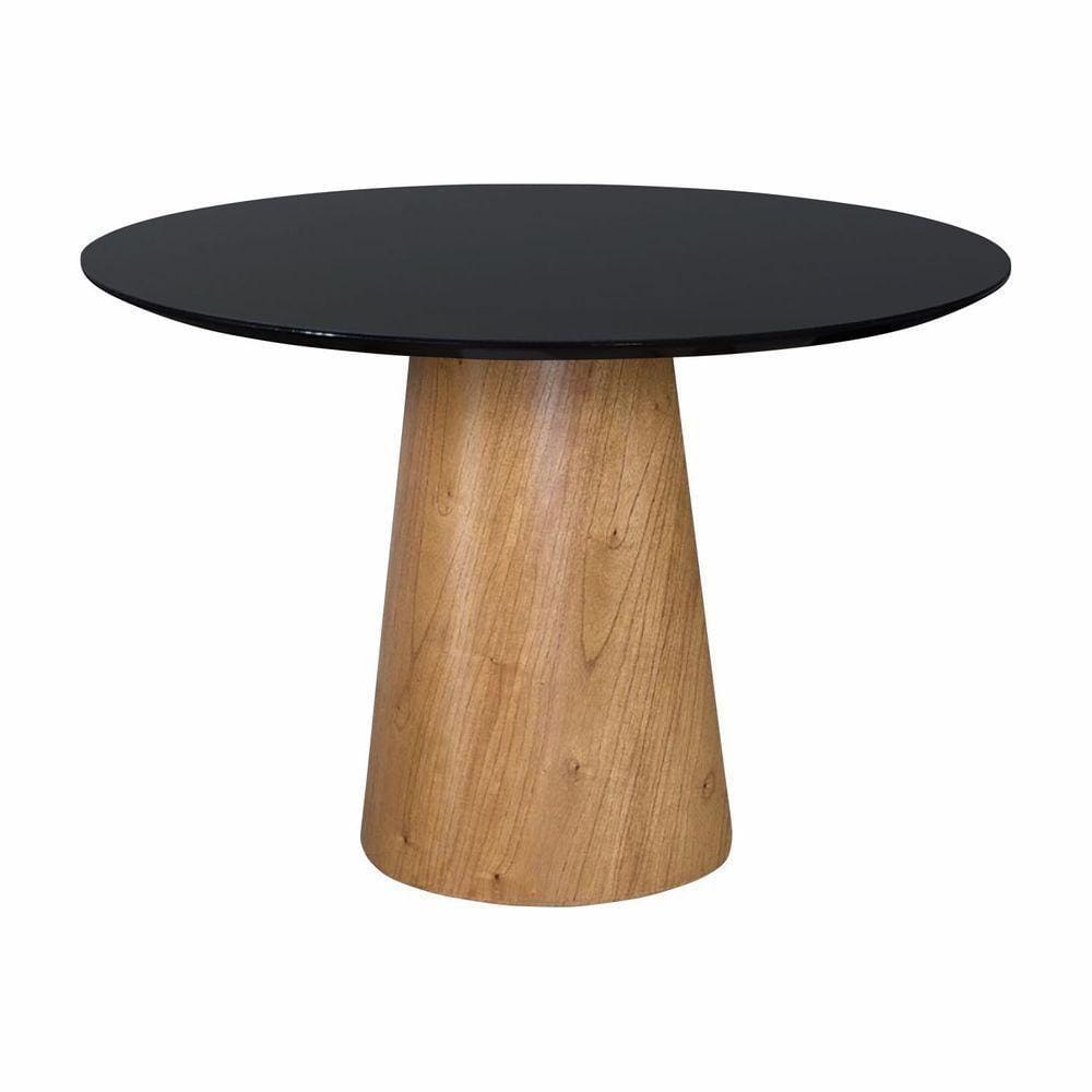 Mesas De Jantar Cone Cor Preto Diâmetro 90cm