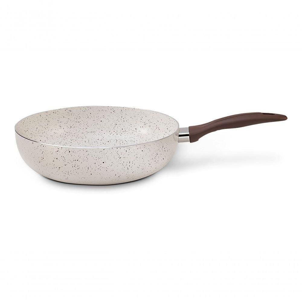 Wok ø28 Ceramic Life Granada Indução - Brinox 28 Cm Vanilla Brinox