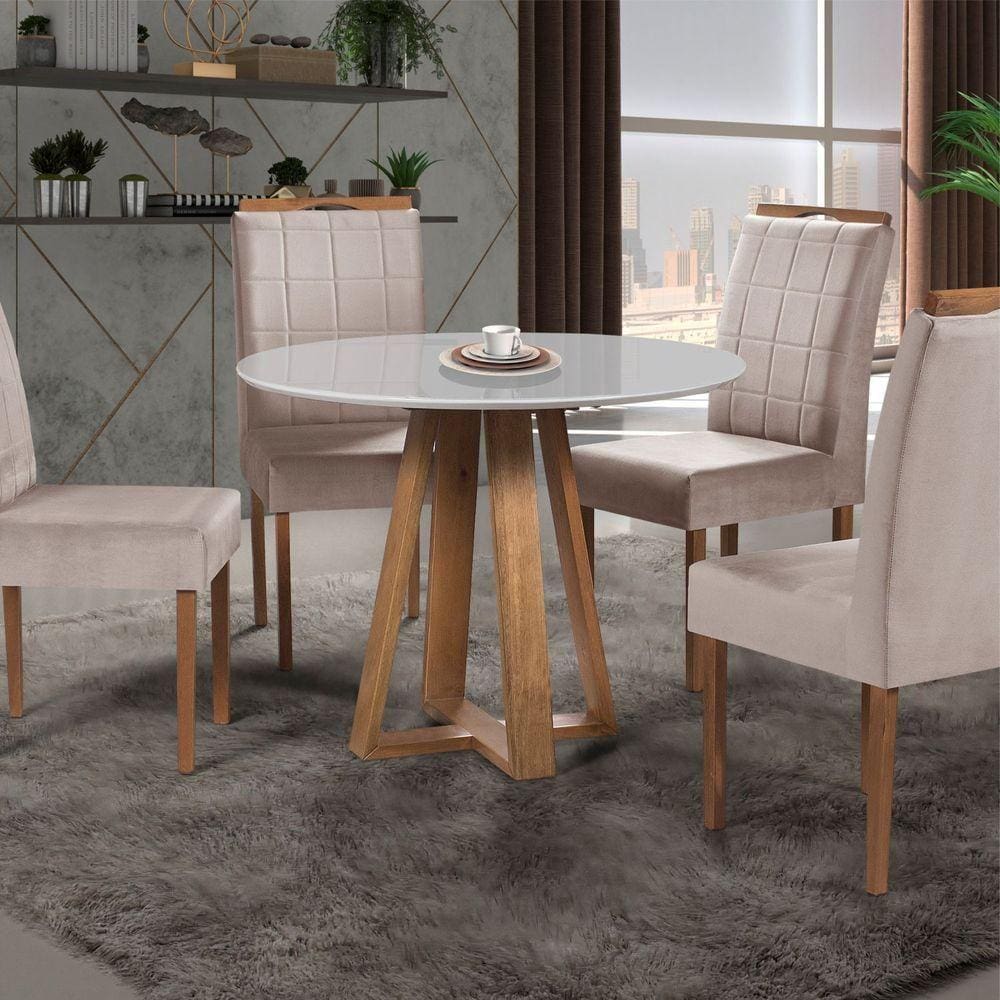 Mesa De Jantar Vitória 1m Diâmetro