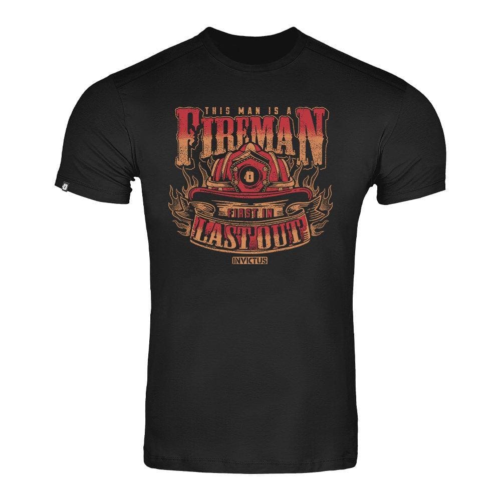 Camiseta Masculina Preta Estampada Invictus 30392