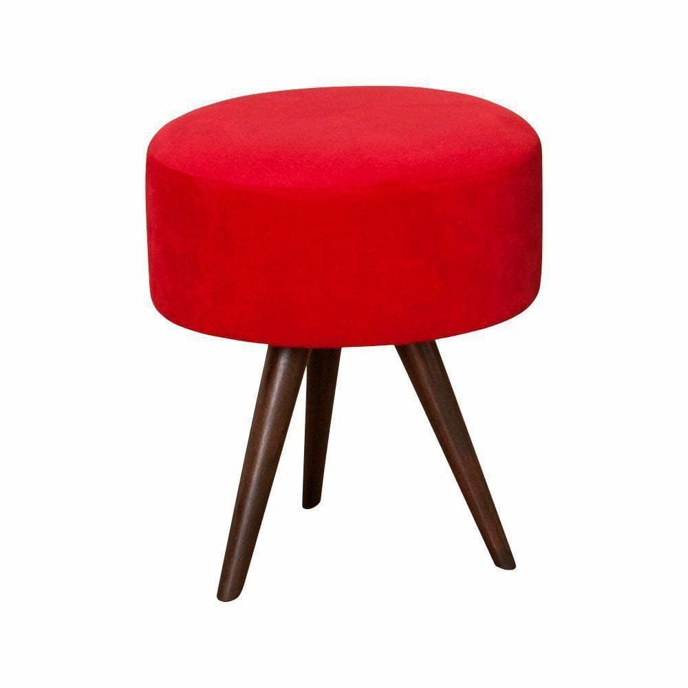 Puff Safira Cor Vermelho