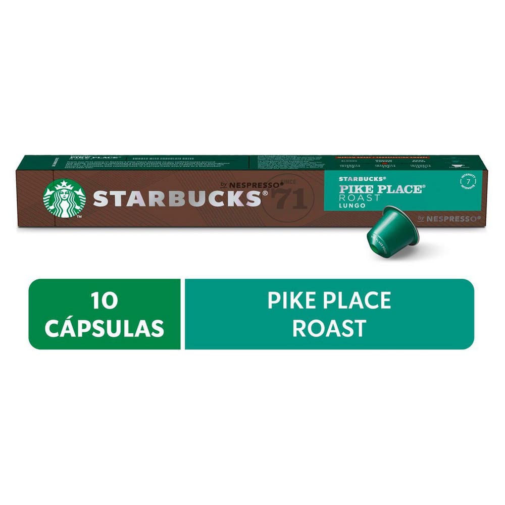Café Em Cápsula Pike Place Roast Lungo Nespresso.Starbucks 10Cáps