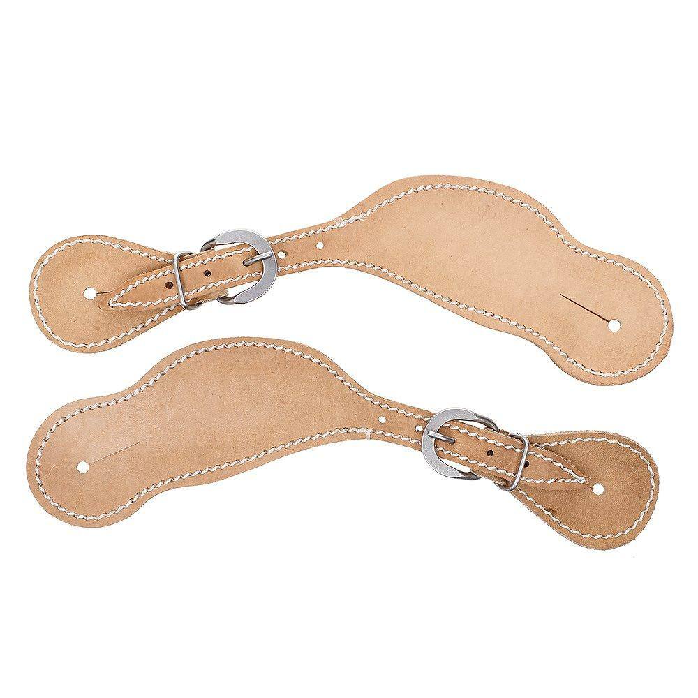 Correia de Espora em Couro Natural com Óleo Bronc-Steel 29265