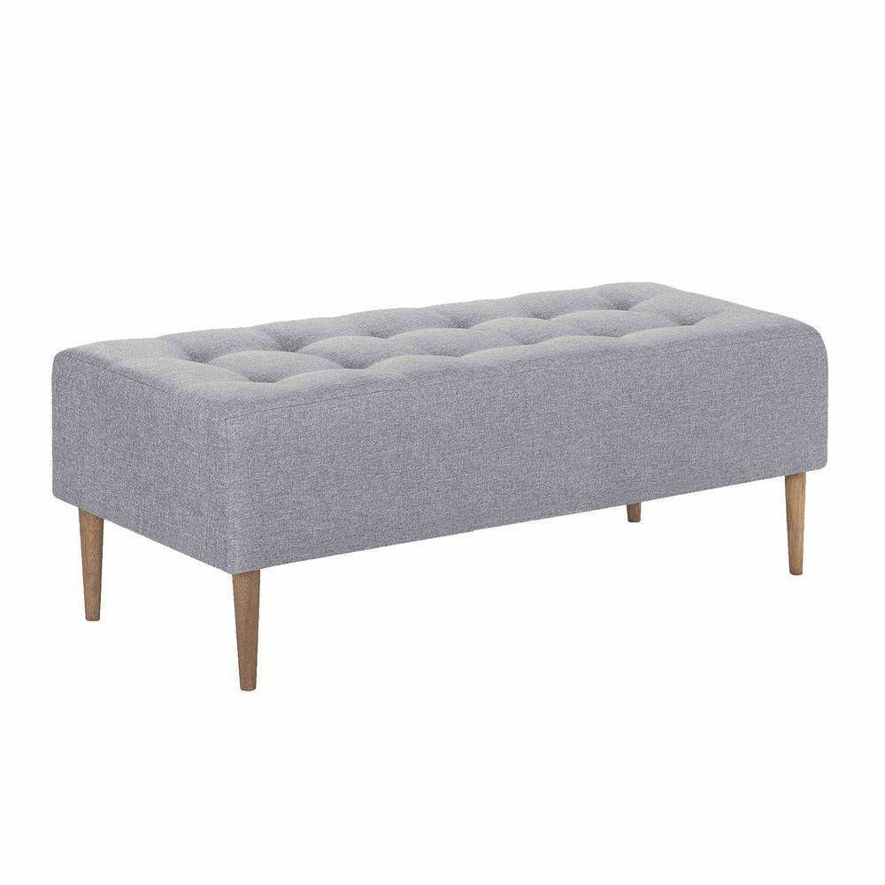 Recamier/puff Basico 1,40 M Cor Linho Cinza