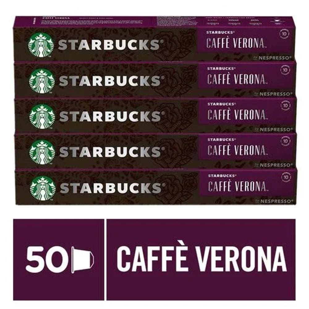 Kit Café Verona By Nespresso Starbucks= 50 Caps