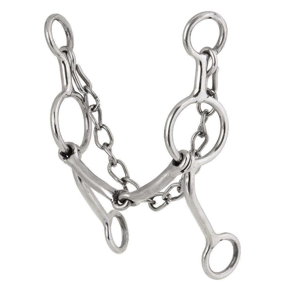 Freio Bolinha Inox Bocal Liso e Barbela Bronc-Steel 25968