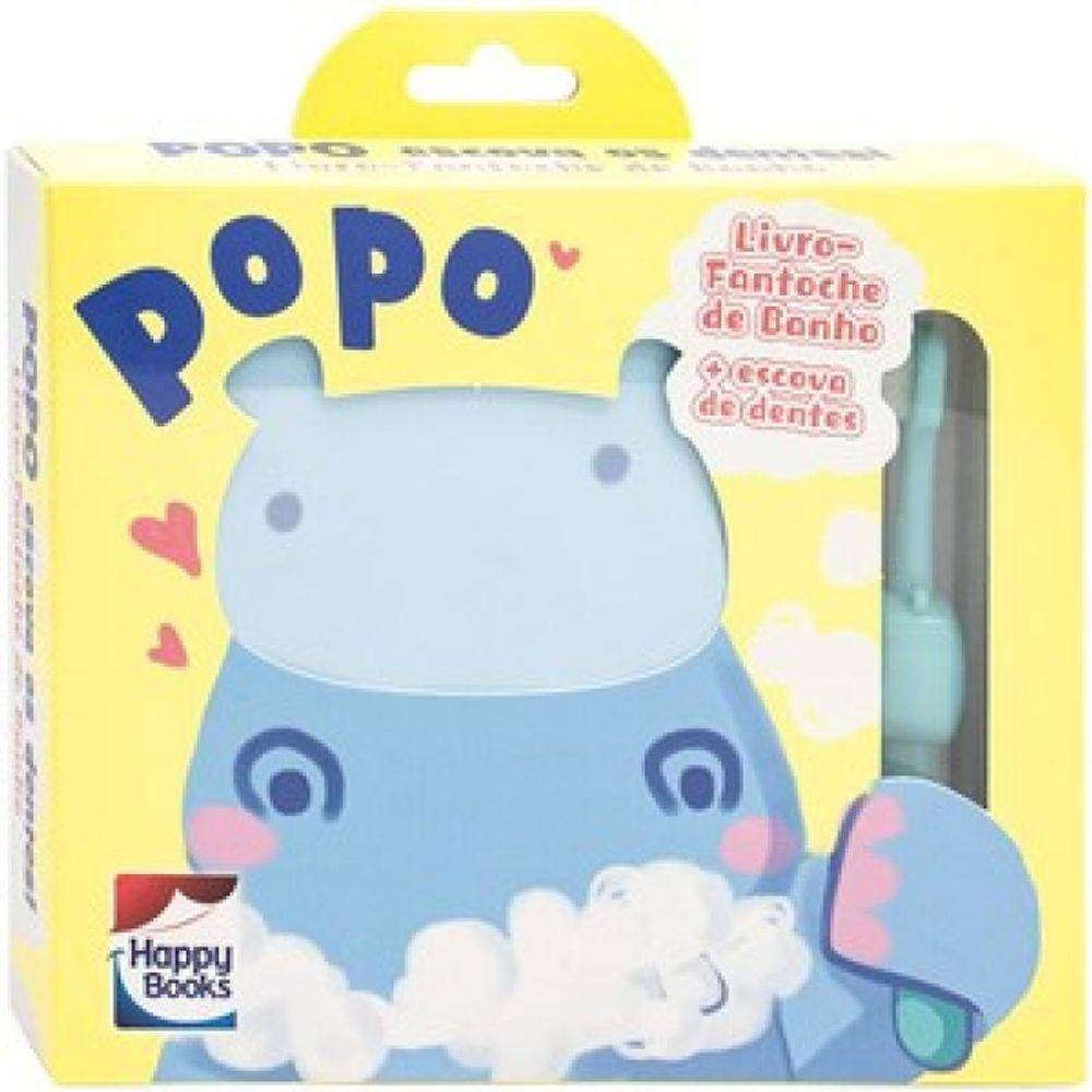 Livro-Fantoche de Banho: Popo escova os dentes! (AMARELO)