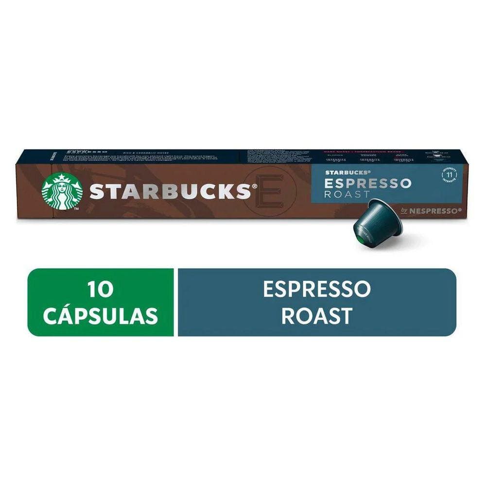 Café Em Capsula Espresso Roast Nespresso Starbucks 10 Caps