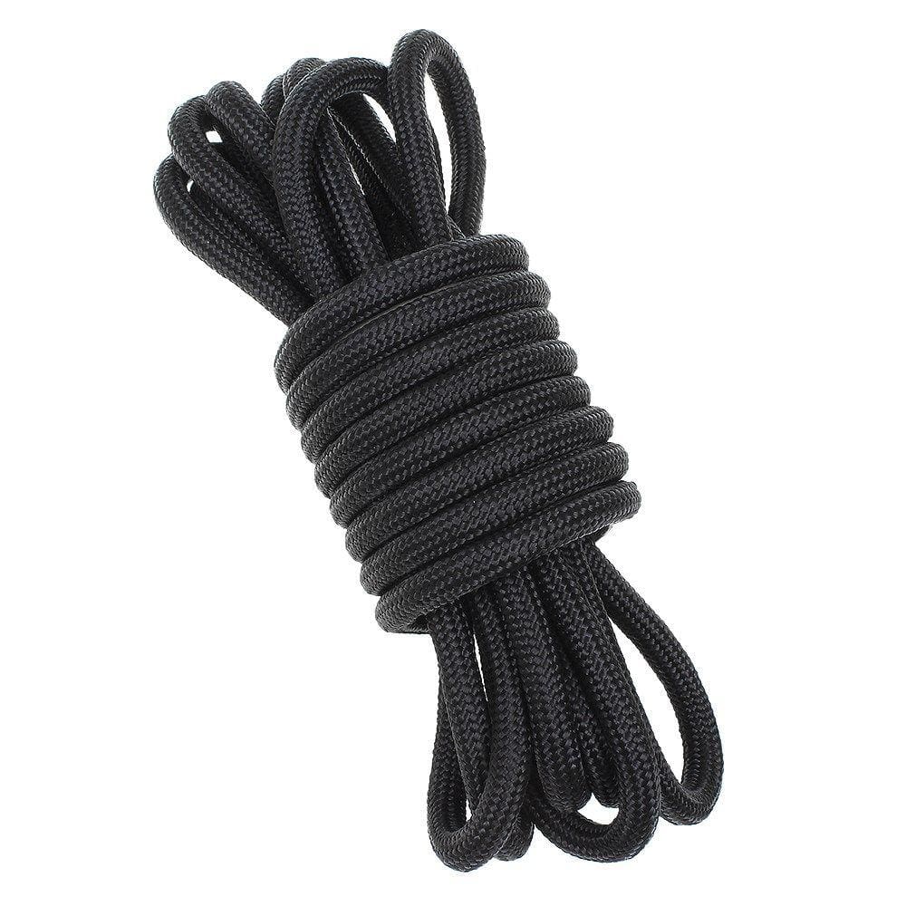 Meada de Corda Trançada 100% Polipropileno 8mm x 20mt Preta - Rodeo West 28376