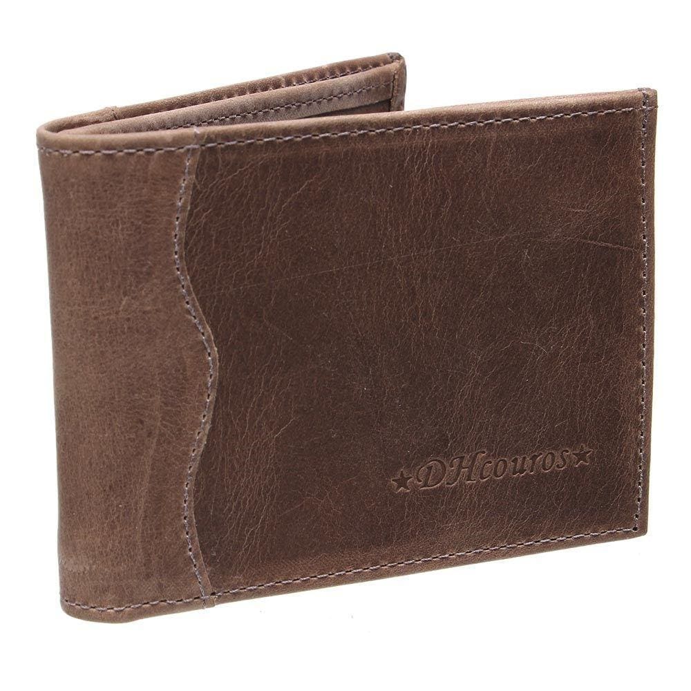 Carteira Masculina em Couro Marrom DH Couros 32254