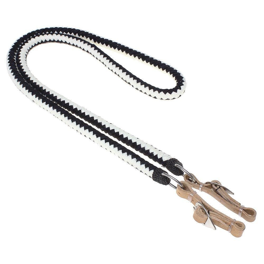 Rédea Fechada Trançada Branca para Cavalo Rodeo West 29791