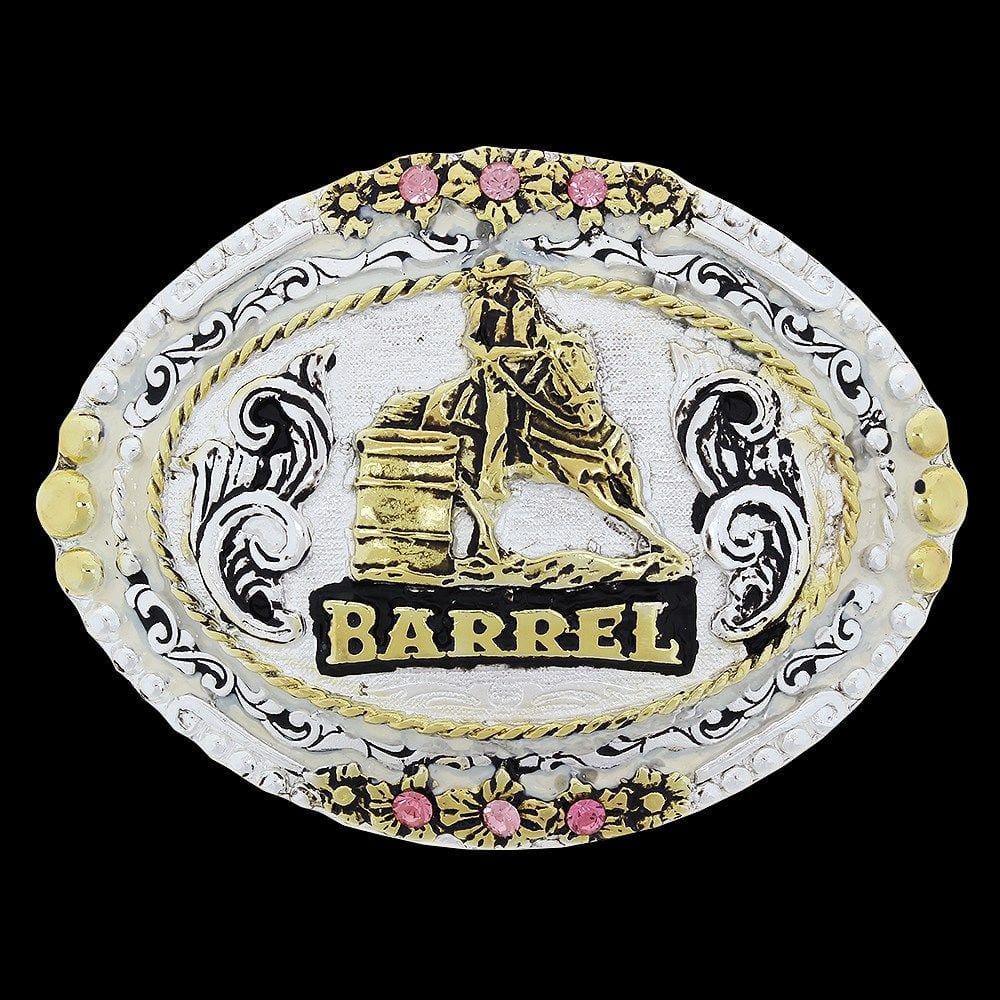 Fivela Tambor Strass Rosa Master 27869