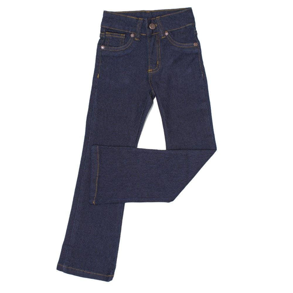 Calça Flare Infantill Feminina Azul Escuro Dock`s 33060