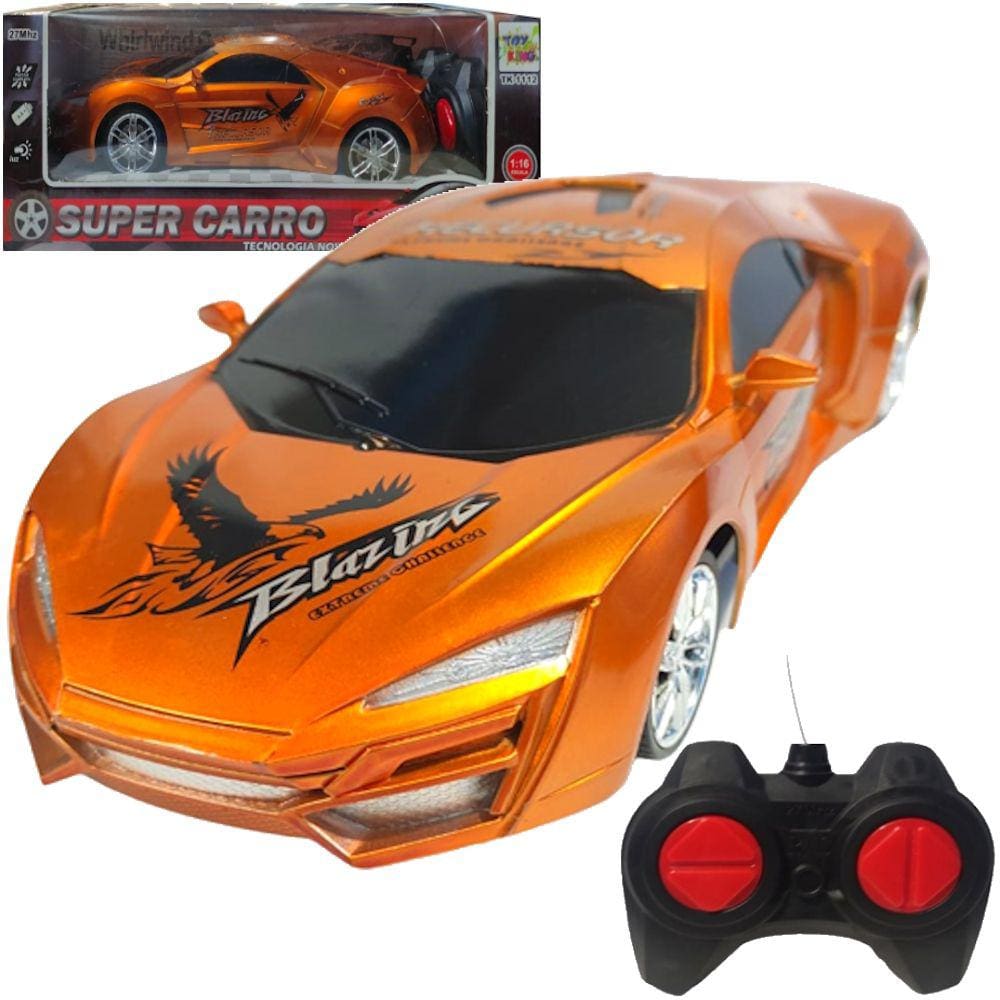 Carrinho Controle Remoto Drift Speed Up 5 Funções Laranja em