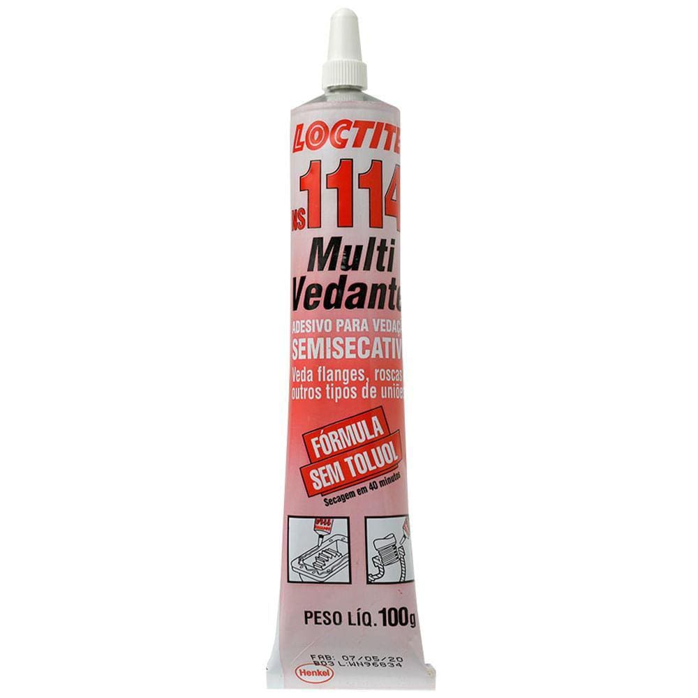 Adesivo Veda Junta Elastomérico Branco 100g Loctite