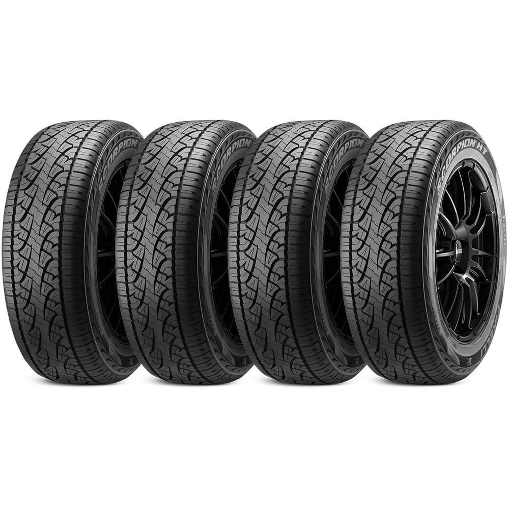 Kit 4 Pneu Pirelli Aro 18 255/60r18 112h Xl Scorpion Ht