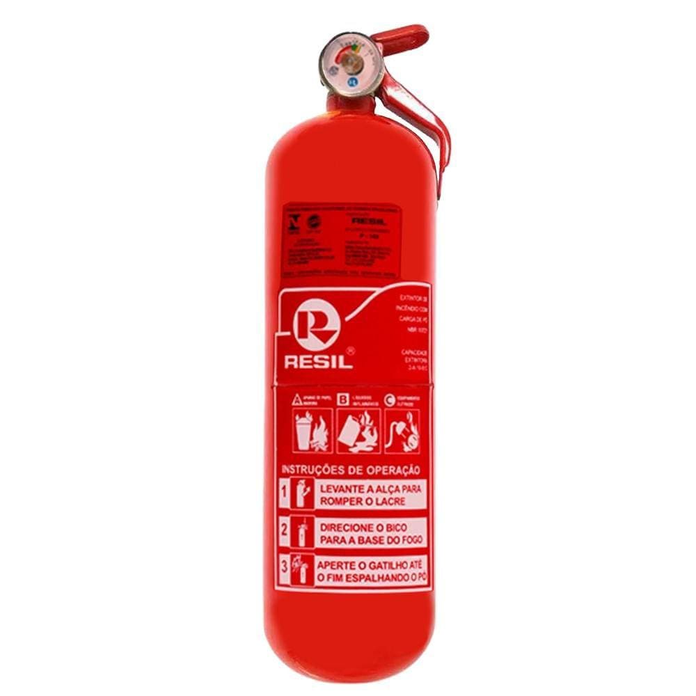 Extintor Incêndio Pó 2kg Abc Para Caminhão 5 Anos Resil