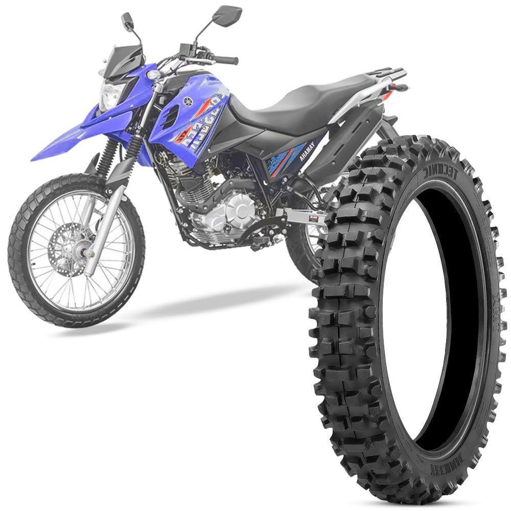 Pneu Moto Xtz Crosser 100/90-17 55m Traseiro Tt Tmx Trilha