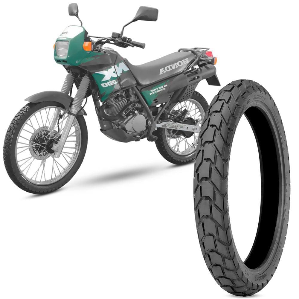 Pneu Moto Honda Nx 200 Technic 110/80-18 58p Traseiro Tt T&c