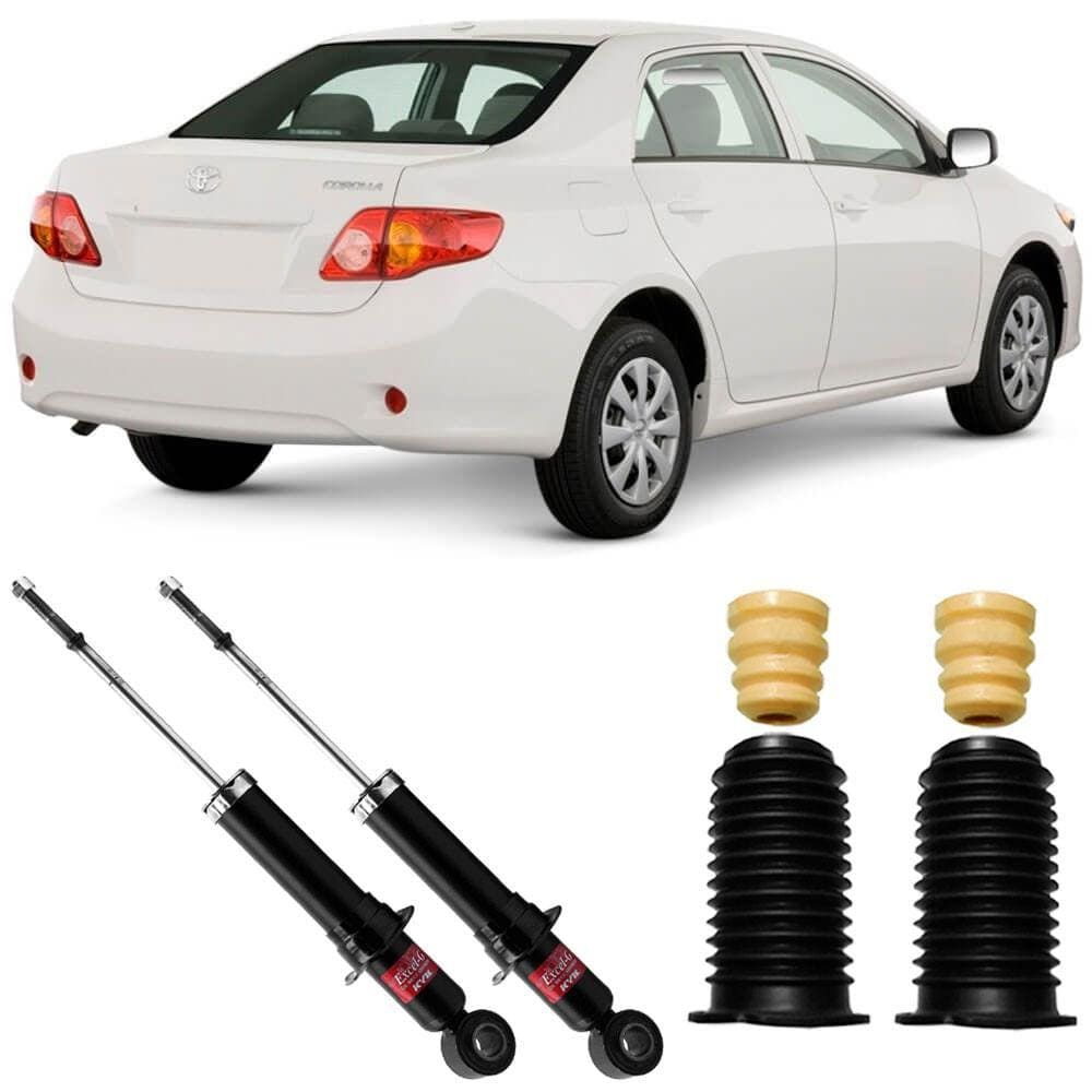 2 Amortecedor Corolla 2003 A 2008 Traseiro Kayaba E Kit